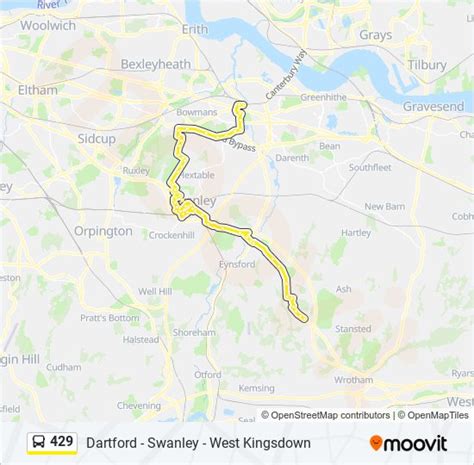 429 bus timetable|buses from swanley to dartford.